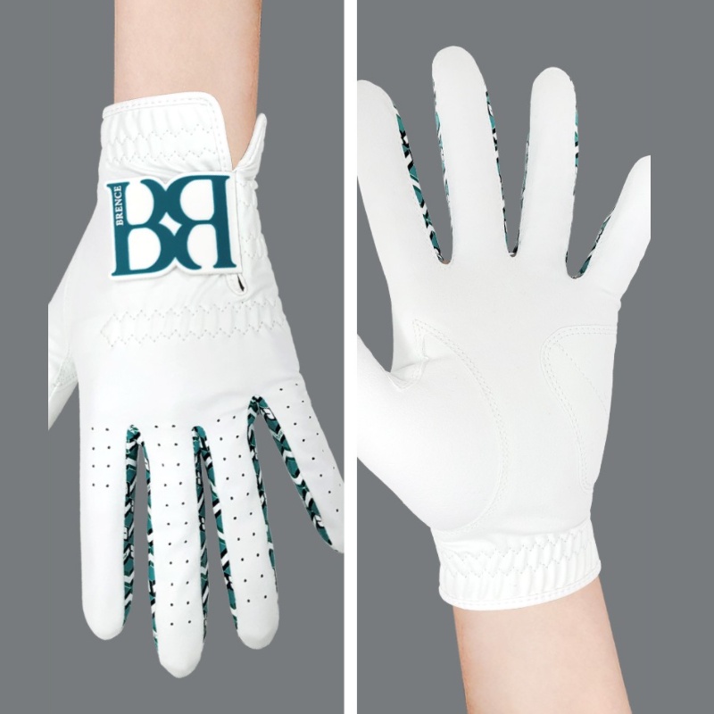 Hàn Quốc  White B/ da tổng hợp/ Găng tay golf nữ/Golf gloves