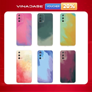 Ốp lưng Vina Case OPPO A1K/A3S/A5S/A12/A15/A02S/....Silicone TPU dẻo viền vuông bảo vệ camera hình Water Colour