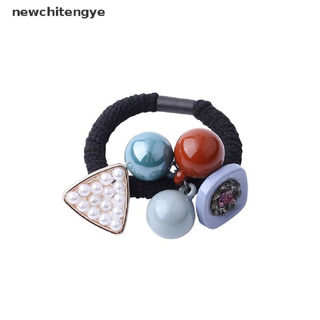 Dây Buộc Tóc Cao Su Co Giãn Thanh Lịch Phong Cách Hàn Quốc Cho Nữ