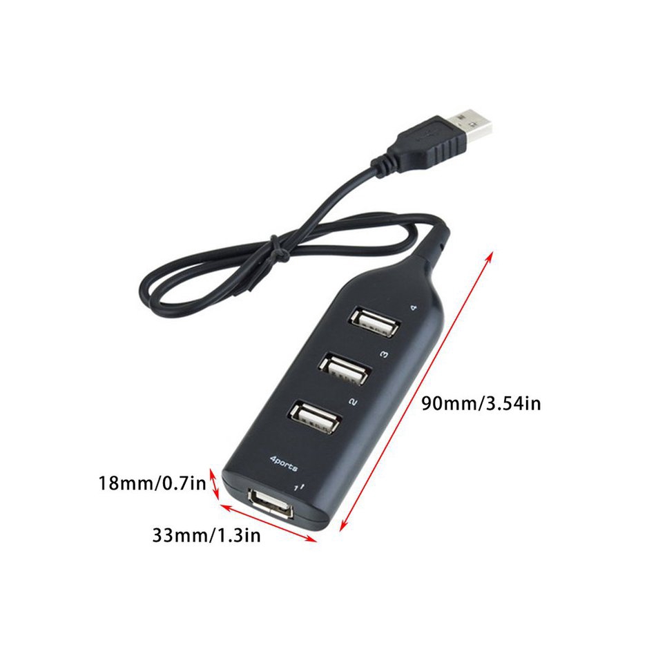 (orb) Bộ Chia 4 Cổng Usb 2.0 Tốc Độ Cao