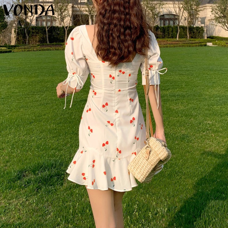 Đầm Vonda Tay Lửng Màu Trơn Ngọt Ngào Trẻ Trung Cho Nữ | BigBuy360 - bigbuy360.vn