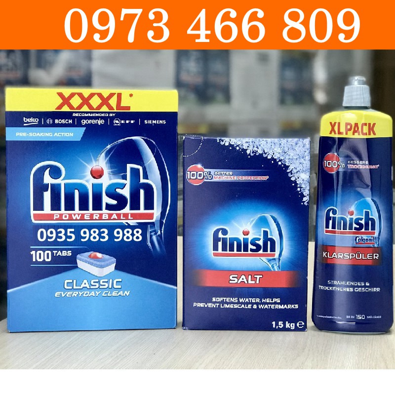 1 viên rửa bát Finish all in one dùng thử