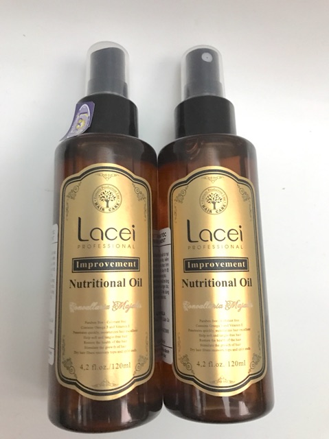 TINH DẦU DƯỠNG TÓC LACEI IMPROVEMENT NUTRITIONAL OIL 120ML nâu 😘FREESHIP 😘nuôi dưỡng,phục hồi cấp ẩm phục hồi tóc hư tổn | WebRaoVat - webraovat.net.vn