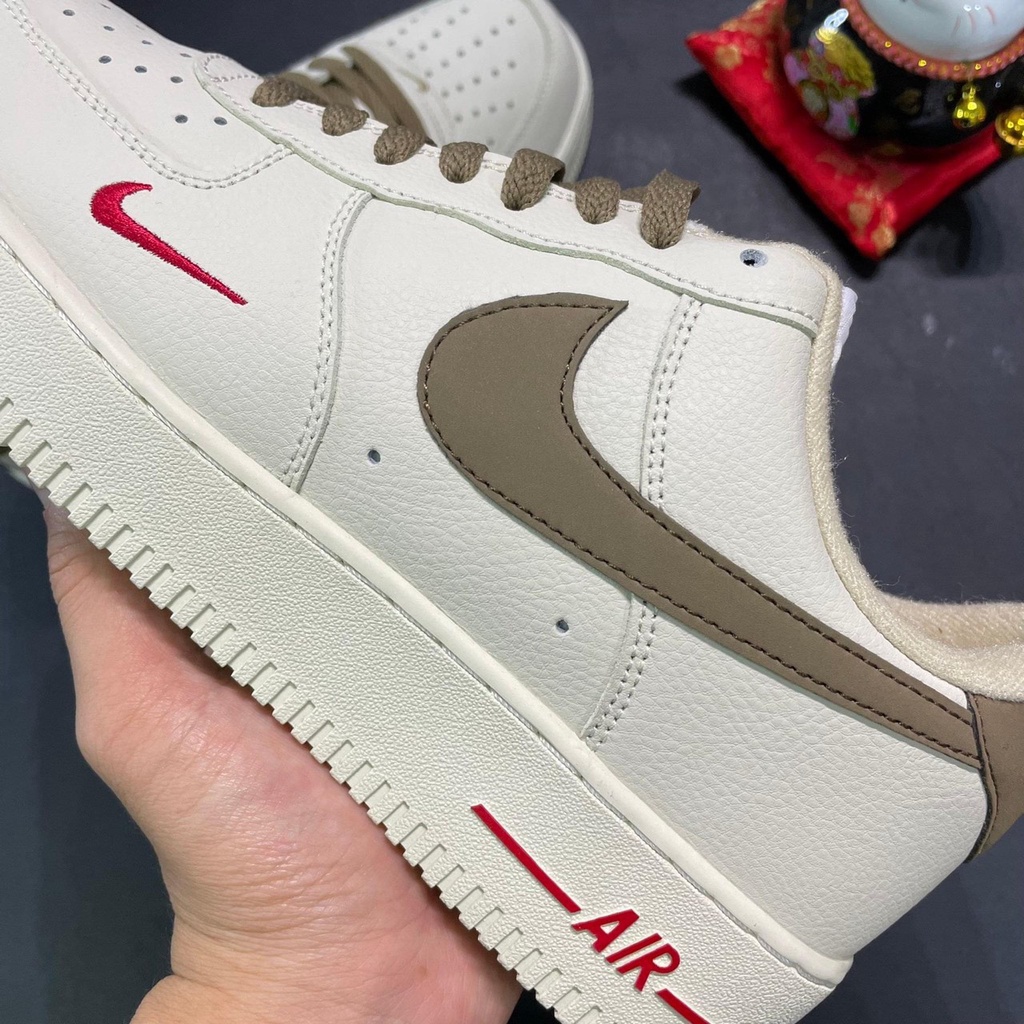 Giày thể thao AF1 vệt nâu nam nữ Giầy sneaker AIR FORCE 1 bản mới Hot Trend