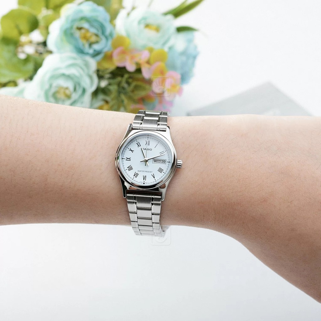 Đồng hồ nữ dây kim loại Casio Anh Khuê LTP-V006D-2BUDF