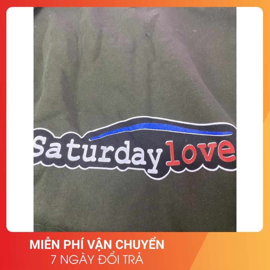 [Ảnh thật] ÁO NỈ POLO LÓT BÔNG SATUDAY LOVE 24 April Nữ &lt;3 Chất nỉ bông siêu đẹp