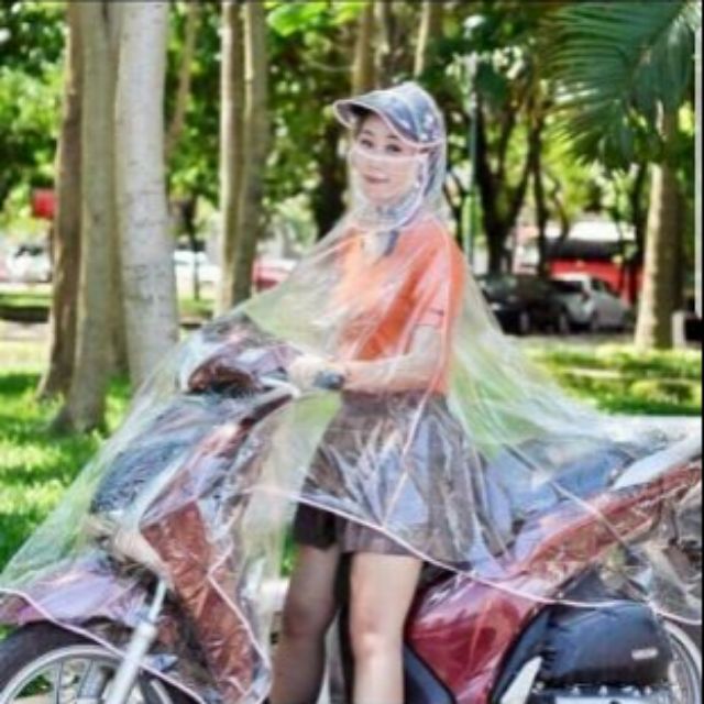 Áo mưa trong suốt một đầu