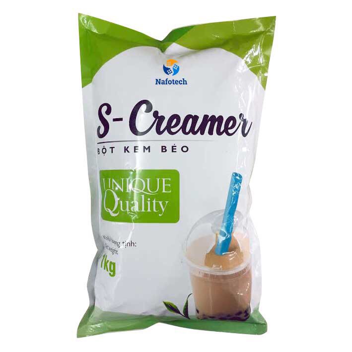 BỘT KEM BÉO S-Creamer pha trà sữa 1Kg