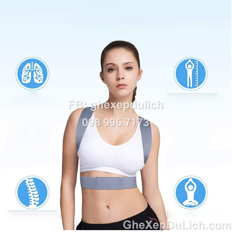 Đai Chống Gù Lưng Loại Cao Cấp Có Nẹp Cho Phụ Nữ, Trẻ Em, Nam Giới