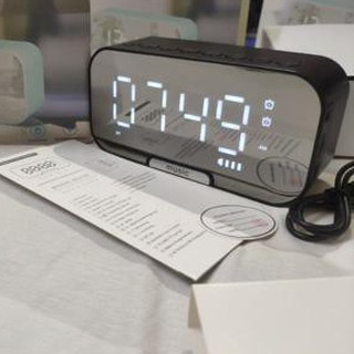 Loa bluetooth thông minh kiêm đồng hồ - đài FM - đồng hồ để bàn