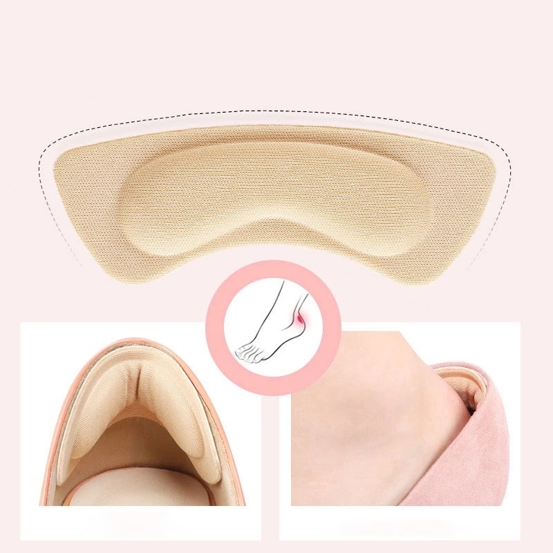 Miếng đệm lót giày cao gót bằng xốp mềm 4D tự dính chống trượt giảm đau