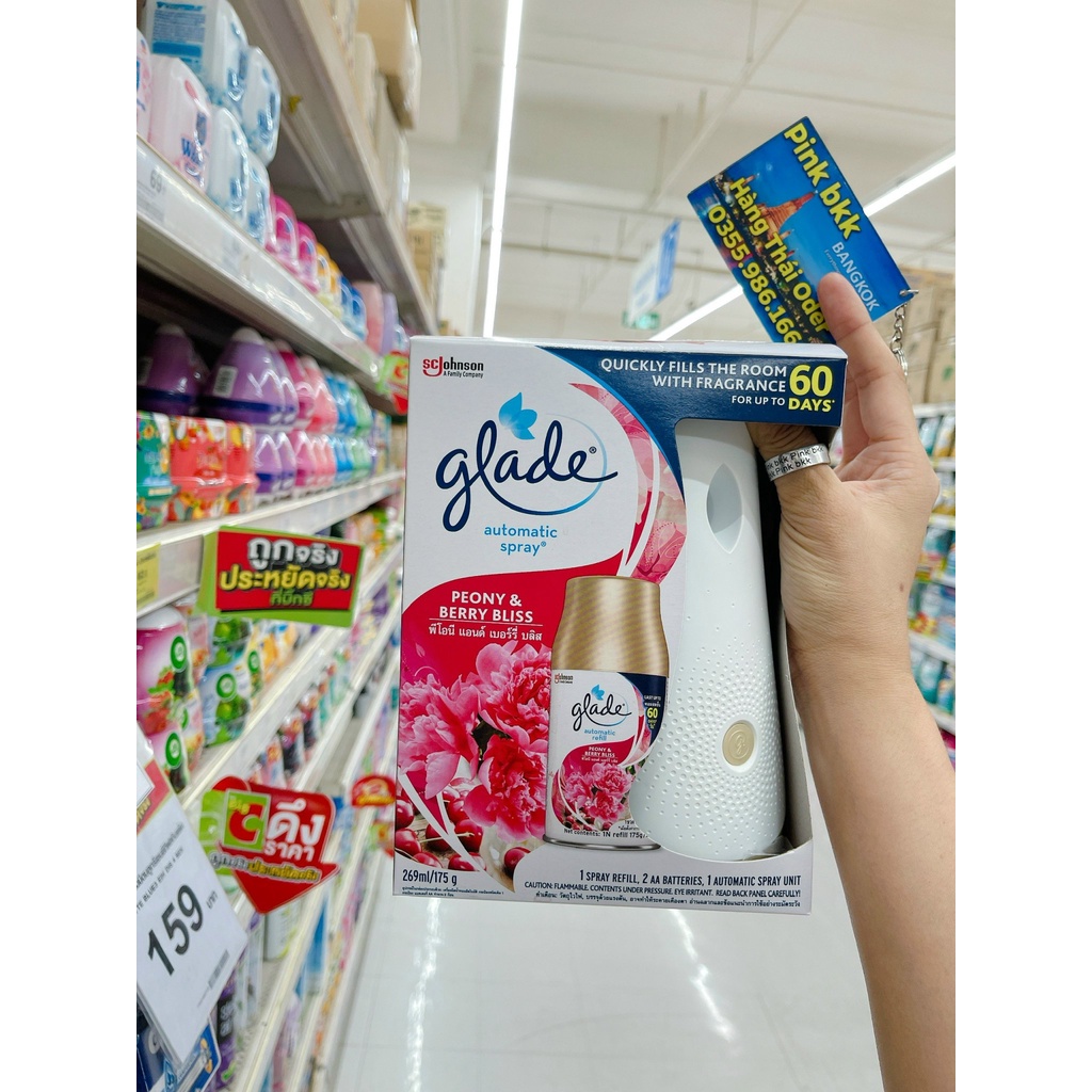 Máy xịt thơm phòng tự động ⚡LOẠI CAO CẤP⚡ máy xịt GLADE phiên bản mới nhất