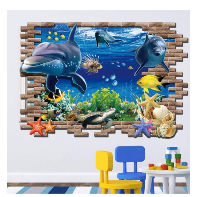 Tranh dán tường 3D 60x90cm