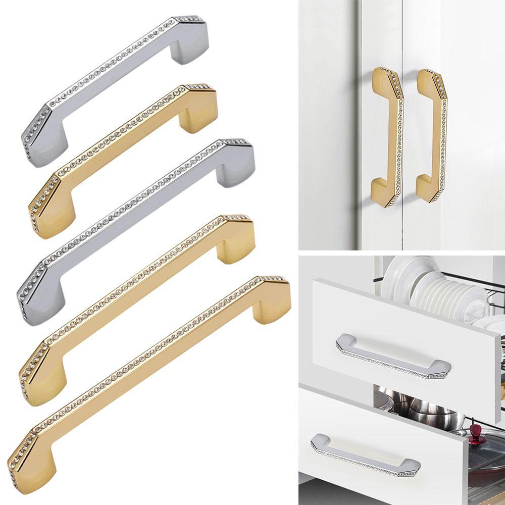 ESPO Tay Nắm Cửa Tủ Bằng Hợp Kim Kẽm Đính Pha Lê Sang Trọng