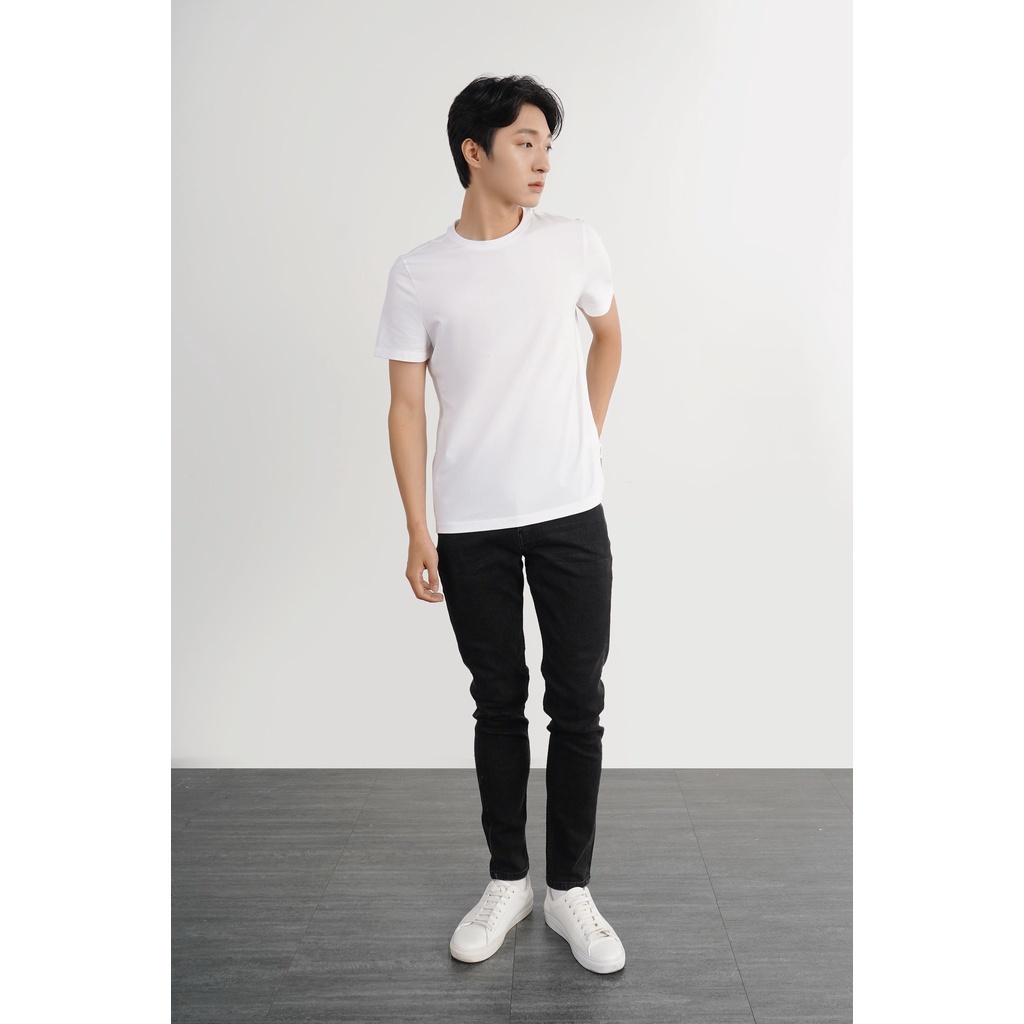 Áo Thun Nam Tay Ngắn Trơn Form Fitted - Routine 10S21TSH019C