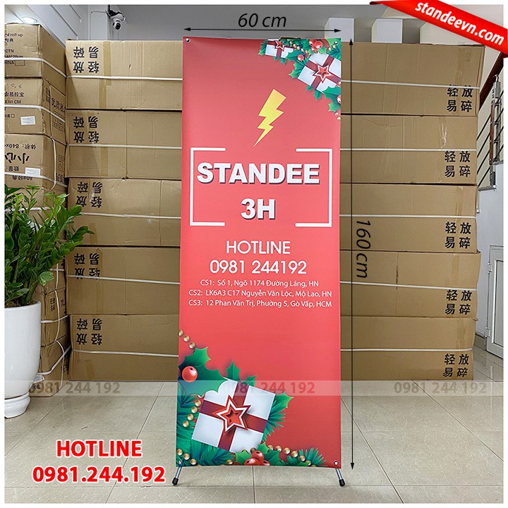 Chân standee cường lực siêu cứng 0.6x1.6m | Standee 3H