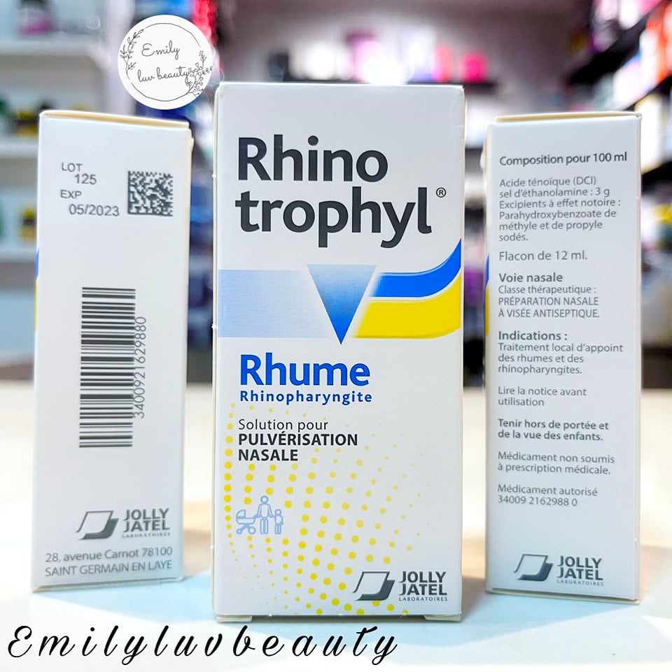 Nhỏ Mũi 12ml Rhino trophyl Pháp Giúp Chống Viêm, Kháng Khuẩn Cho Bé Date 2023