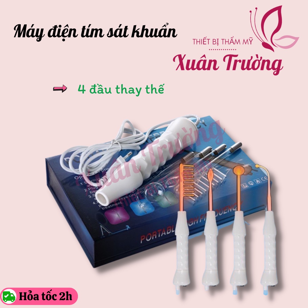 Máy điện tím sát khuẩn sau nặn mụn