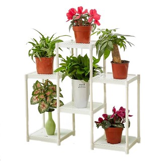 Kệ để cây cảnh 6 tầng nhựa cao cấp, chậu hoa 6 tầng,kệ trang trí màu trắng，Kệ giày, kệ trang trí,Trang trí phòng khách