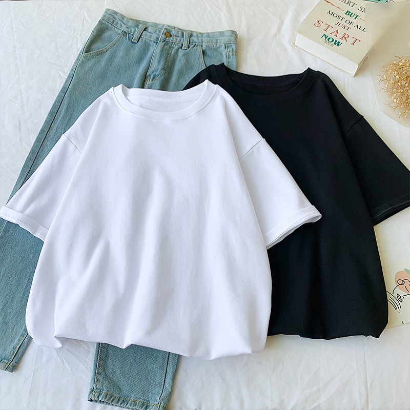 🌺Áo phông thun tay lỡ form rộng Unisex 40-70kg🌺(chọn mẫu ngẫu nhiên) | BigBuy360 - bigbuy360.vn