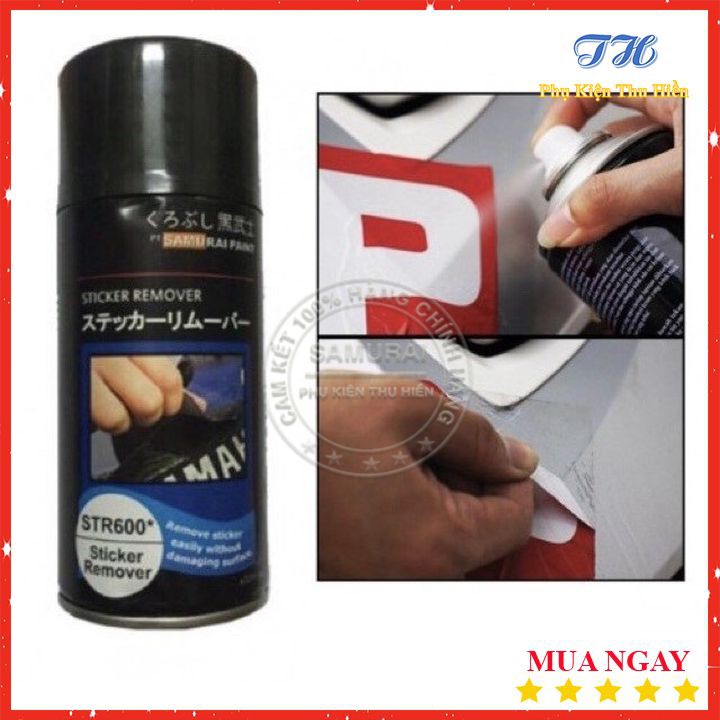 Chai Tẩy Samurai Paint Chuyên Tẩy Keo Decal, Băng Keo Dính Lâu Năm - Mã STR600