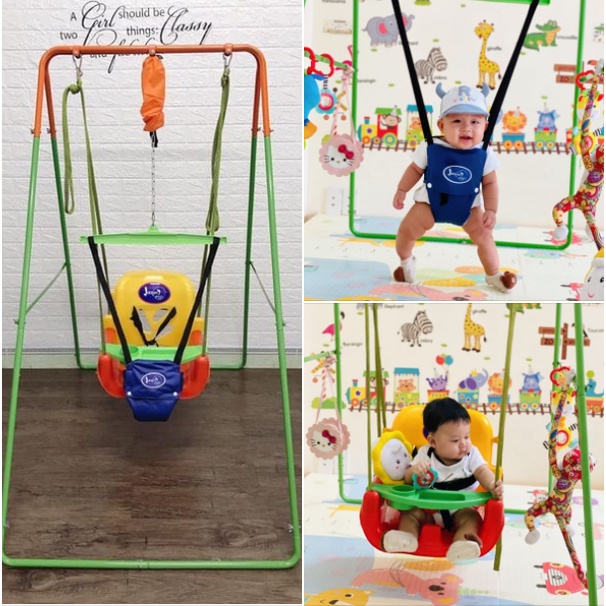 Combo xích đu nhún và ghế jumper kids - ComboKG102 - xích đu nhún nhảy tập đi và ghế jumper kids