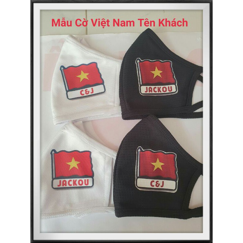 Khẩu Trang Vải In Hình Theo Yêu Cầu( Khẩu Trang Ba Lớp Vải tiêu chuẩn Xuất Khẩu) | BigBuy360 - bigbuy360.vn