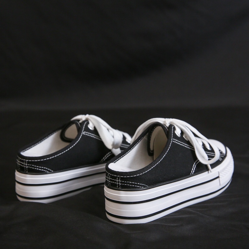 Ielgy Giày Cao Su Đế Xốp Phong Cách Nhật Bản Đơn Giản Cho Nữ