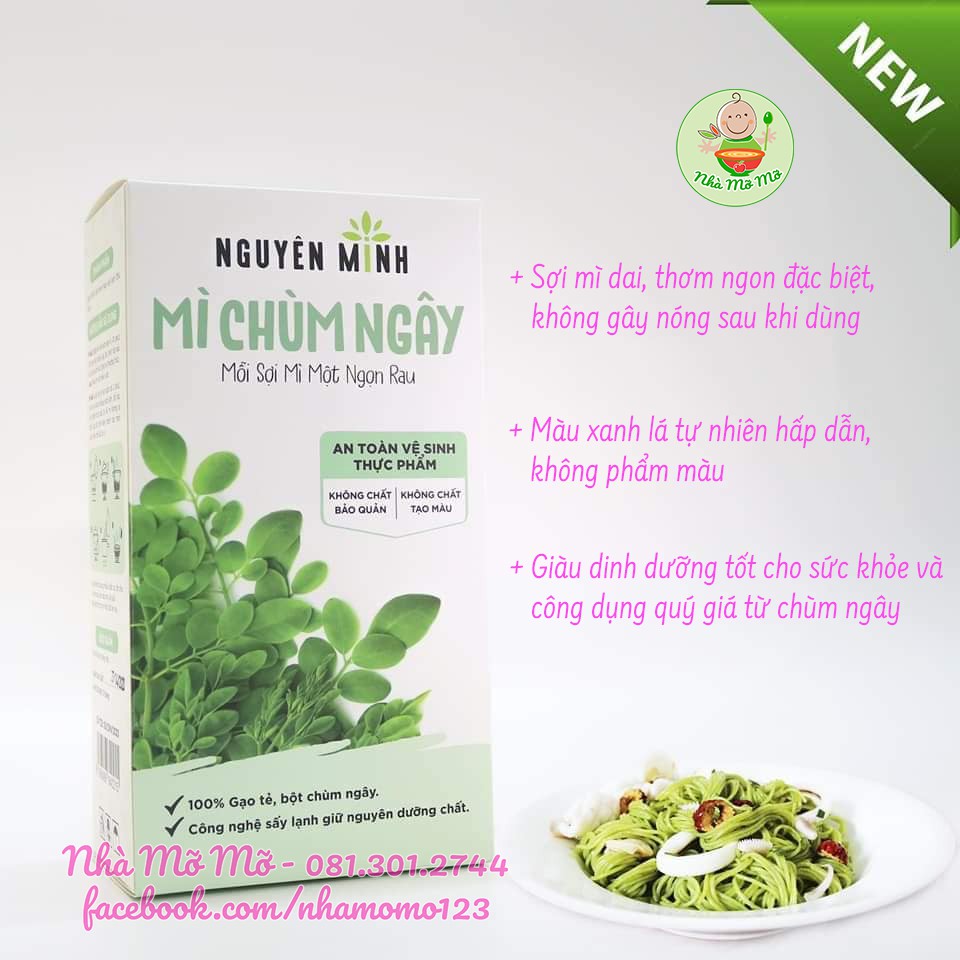 Mì Bún Rau Củ Nguyên Minh Gói 300gr Từ Bột Gạo Rau Củ Nguyên Chất - Nhà Mỡ Mỡ