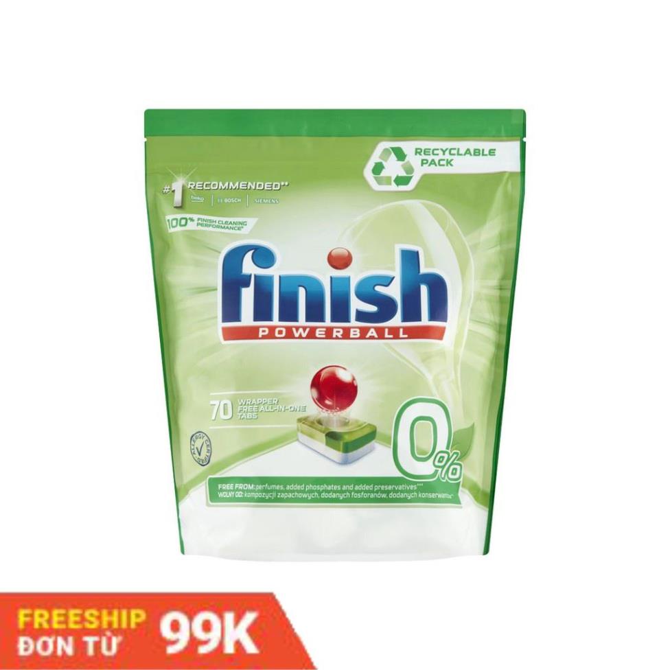 Viên rửa bát Finish Power Eco 0%
