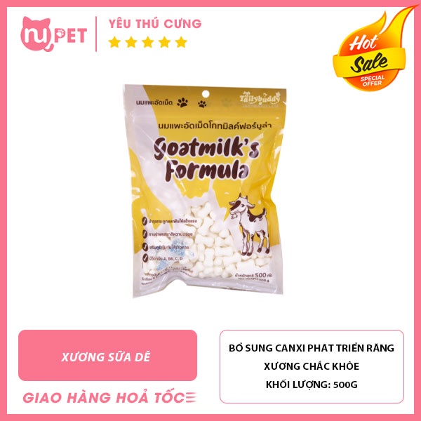 [ Túi nhỏ 40g] Xương sữa dê cho chó bổ sung Canxi | Snack xương sữa dê thơm ngon cho chó