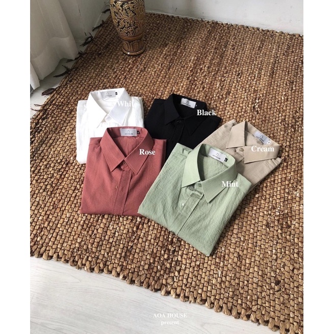 ÁO SƠ MI nam nữ vải linen / AOA HOUSE