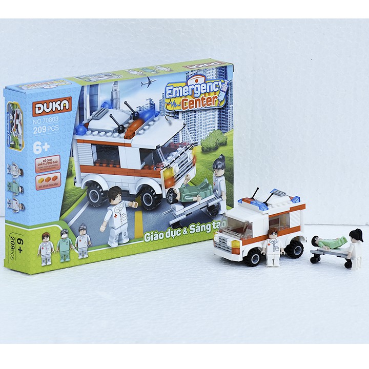 Đồ Chơi Lego Xếp Hình Xe Cứu Thương (209 Chi Tiết)