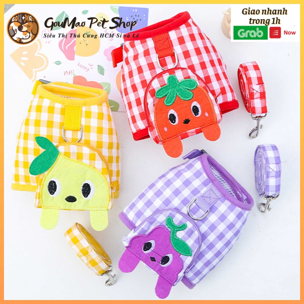Dây dắt có túi siêu đáng yêu dành cho chó mèo - Goumao pet