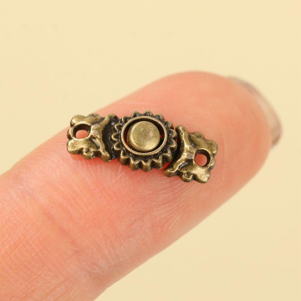 Set 1 4 Nút Thắt Lưng 15mm Bằng Kim Loại Dành Cho Búp Bê / Túi Xách /