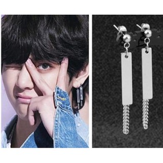 Bông tai dáng dài phong cách Hàn Quốc Kpop V BTS