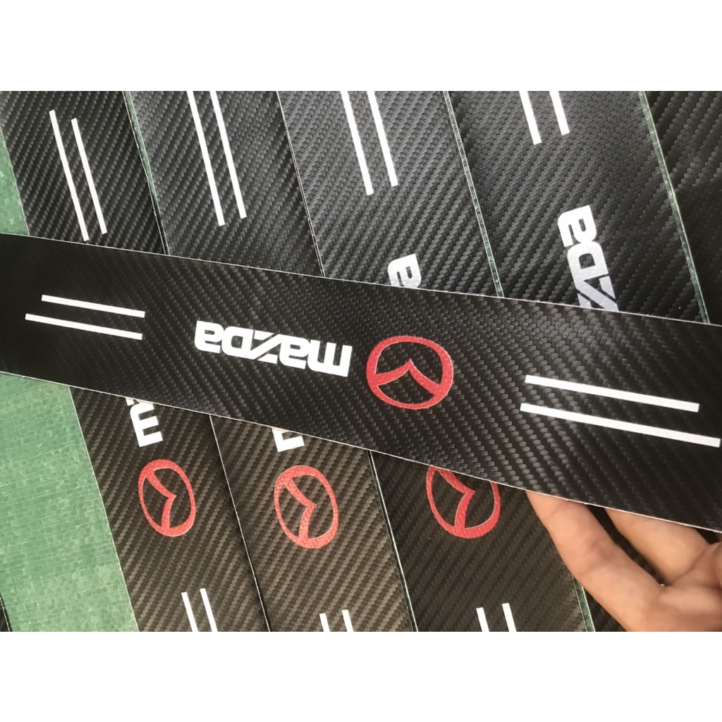 Nẹp dán ốp bậc cửa cốp xe Mazda CX5, CX3 Cx30, CX8, Mazda 2, 3, 6