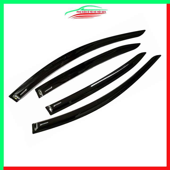 Vè che mưa cho xe ô tô Mazda 2 2015-2024 vè đen bảo vệ trang trí xe