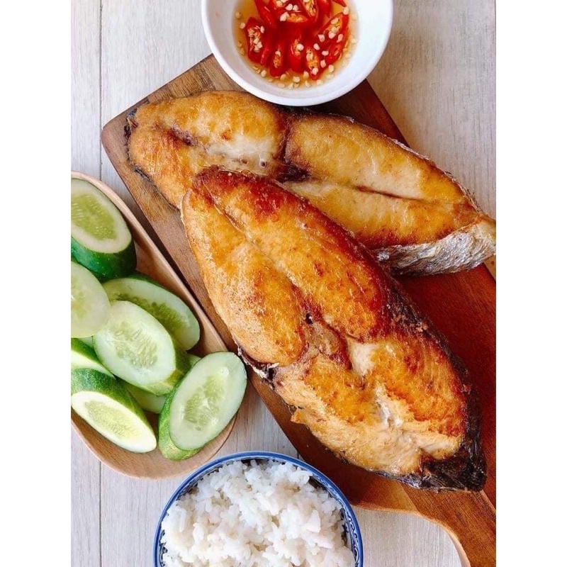 cá thu khúc 1 nắng ❤️GIÁ SỈ❤️ 2 khúc 1kg thơm ngon, chiên , nướng