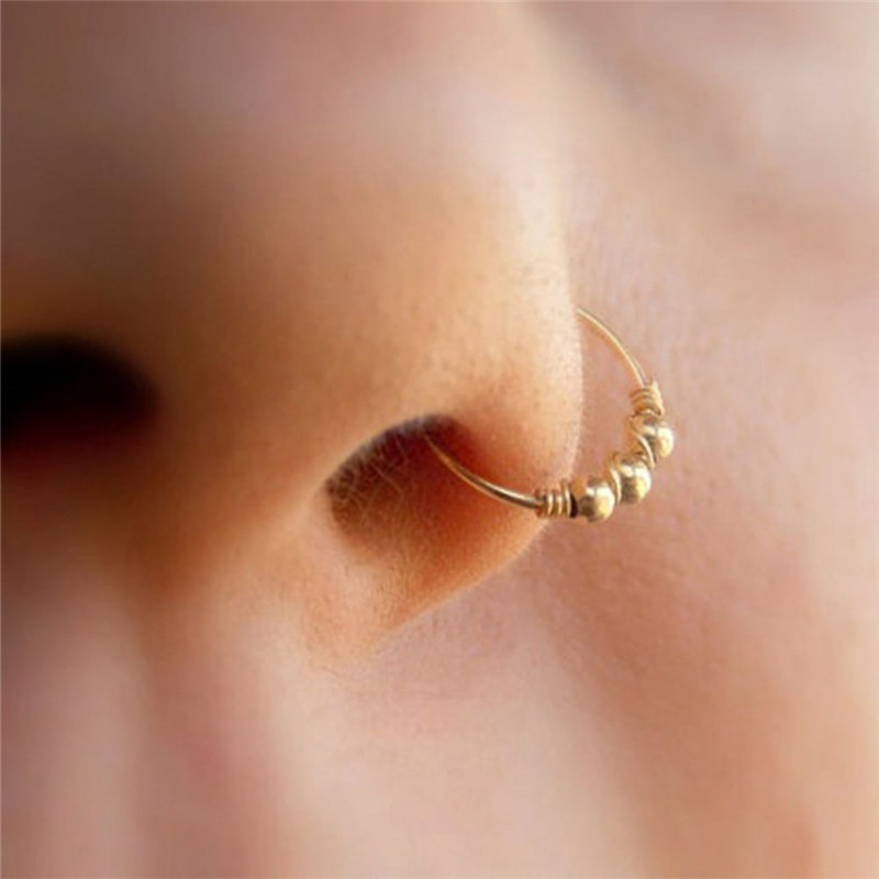 Khuyên mũi gắn hạt 6mm / 8mm / 10mm
