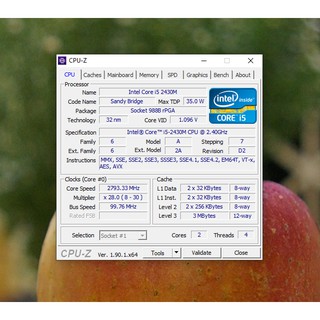 CPU Intel Core i5 2430M laptop, hàng tháo máy