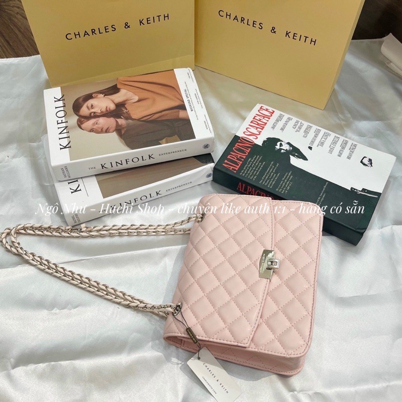 Túi Xách Nữ  Cnk Trám Ô Bản Chuẩn Loại 1 Size 24cm