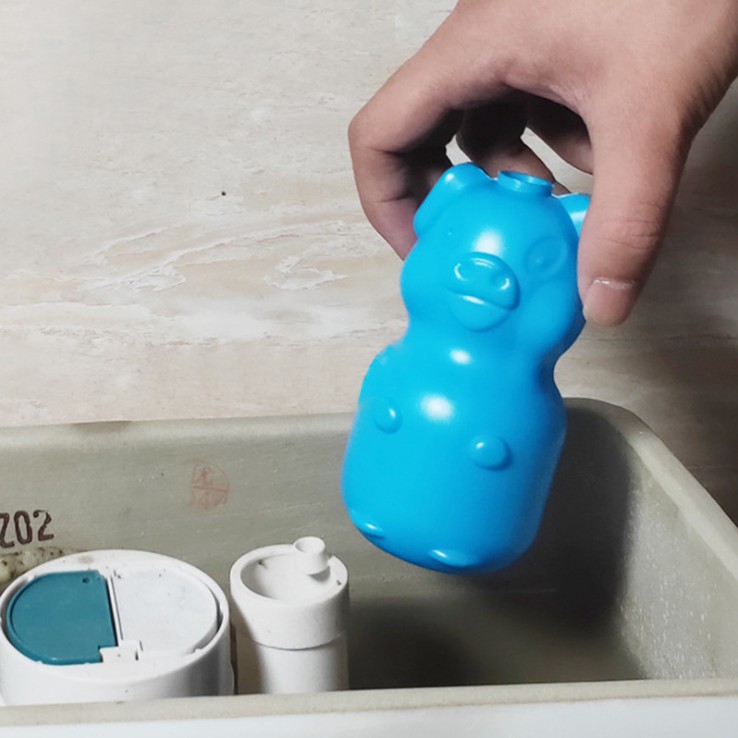 Viên thả bồn cầu hình chú heo, diệt khuẩn, khử mùi hiệu quả