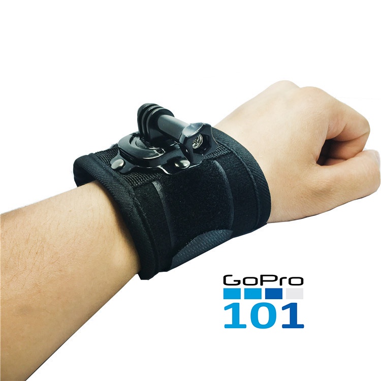 Dây đeo cổ tay xoay 360 độ cho máy quay hành động GoPro, Sjcam, Yi Action, Osmo Action - GoPro101 - inoxnamkim