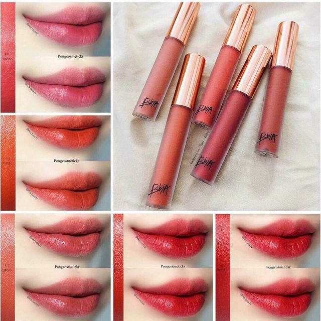 Son kem lì Bbia Last Velvet Lip Tint Version 3 Màu 12 Cam Cháy - Amora Skinlab