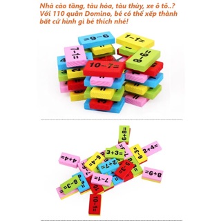 ĐỒ CHƠI DOMINO TOÁN HỌC CHO BÉ
