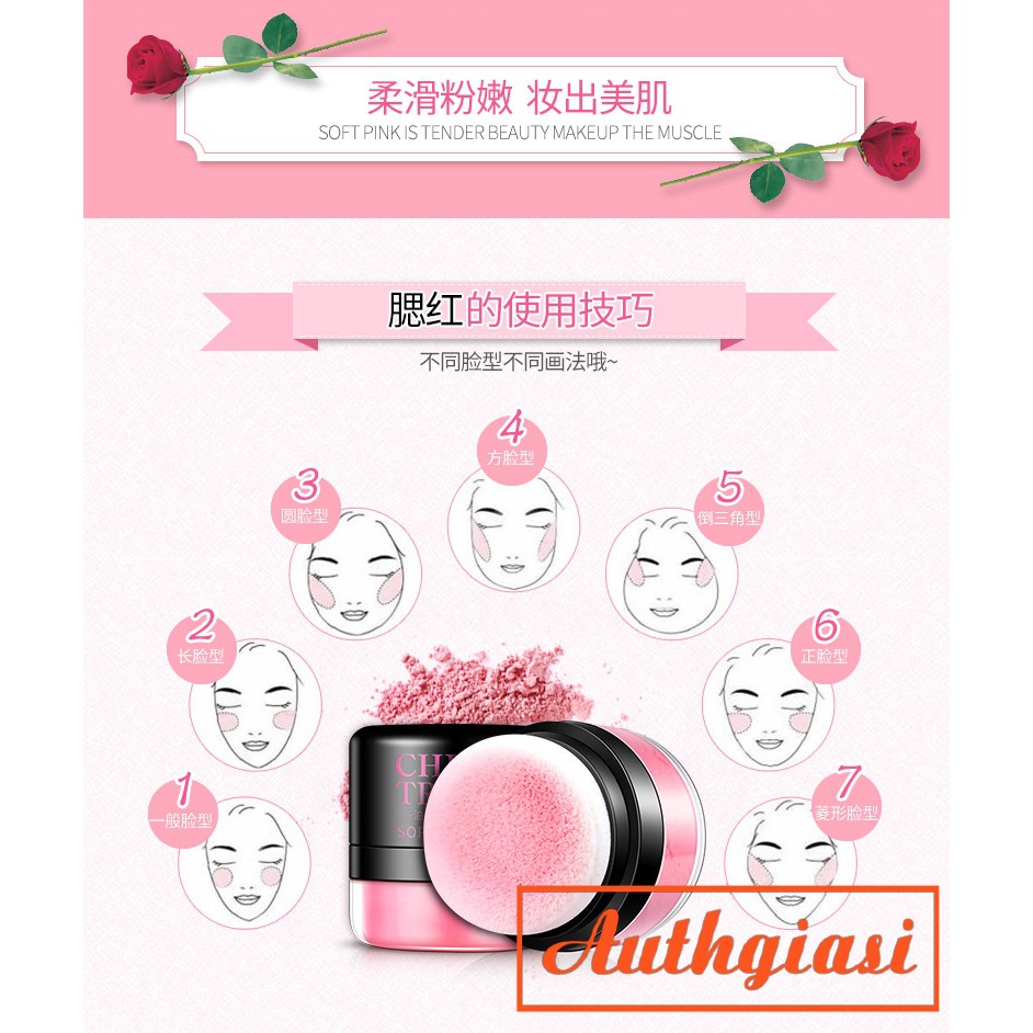 SẴN BÔNG TÁN Phấn má hồng Bioaqua Chic Trendy Soft Rose Blush hạt phấn mịn bền màu | BigBuy360 - bigbuy360.vn