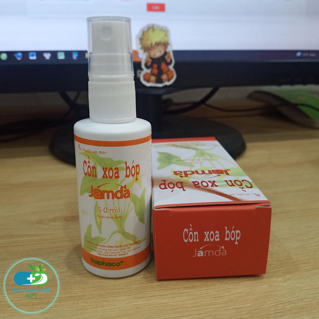 [CHÍNH HÃNG] Cồn xoa bóp Jamda chai xịt 50ml