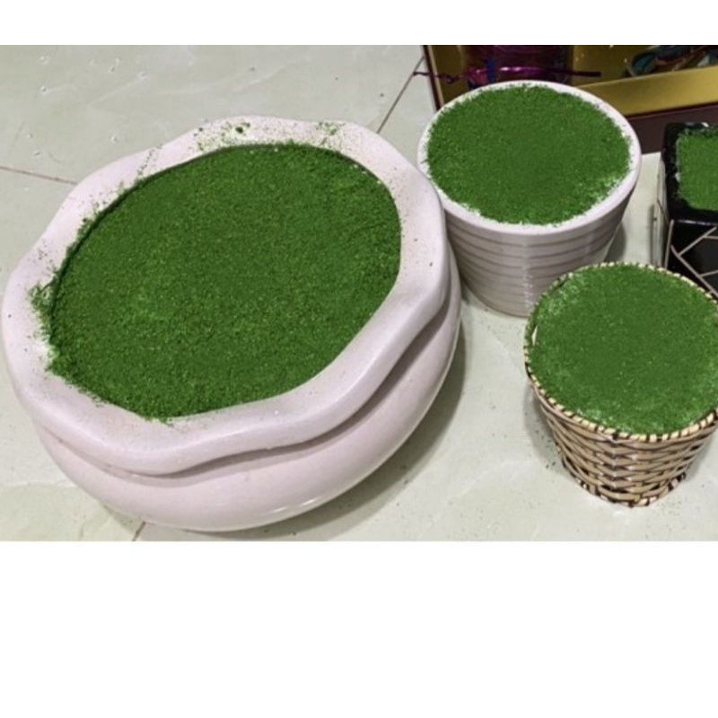Cỏ sợi rêu, cỏ bột 50gr,dùng làm nền đất, trang trí cây hoa giả,làm mô hình