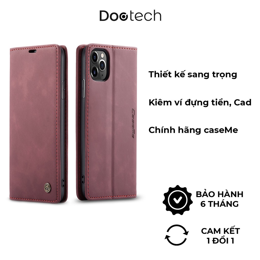 Bao Da điện thoại CaseMe Cho Iphone 12 Pro Max. Bao Da điện thoại Kiêm Ví Đựng Tiền Cho Iphone